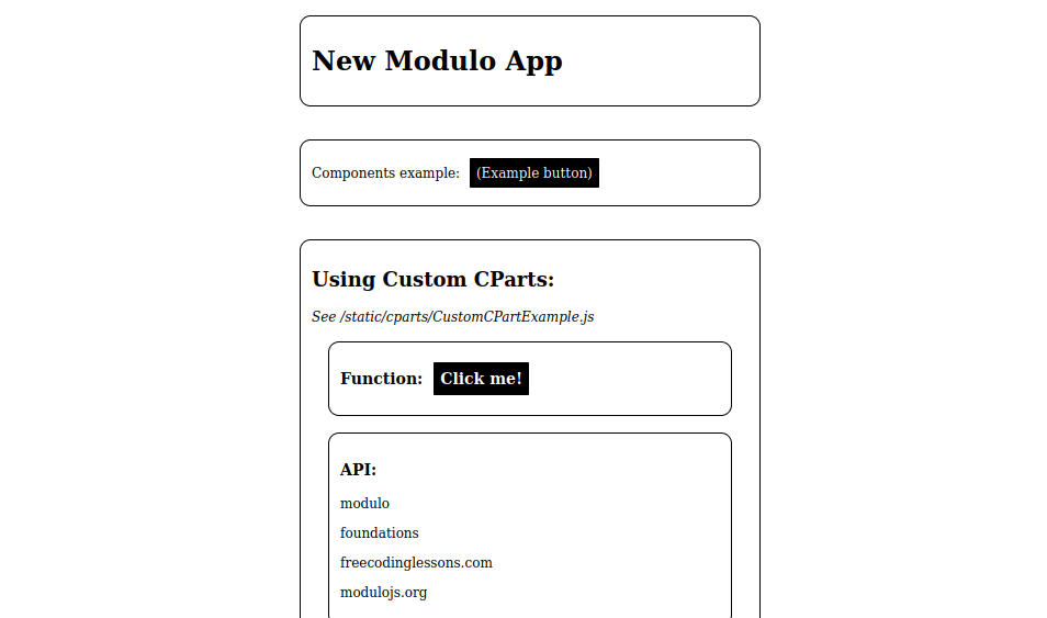 Screenshot of Single Page App